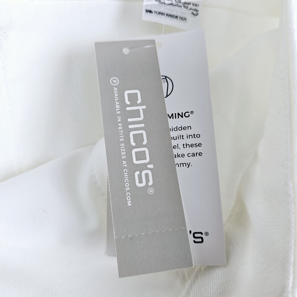 Chico's #570258018 So Slimming White Girlfriend Ankle Jeans NWT - Picture 5 of 16